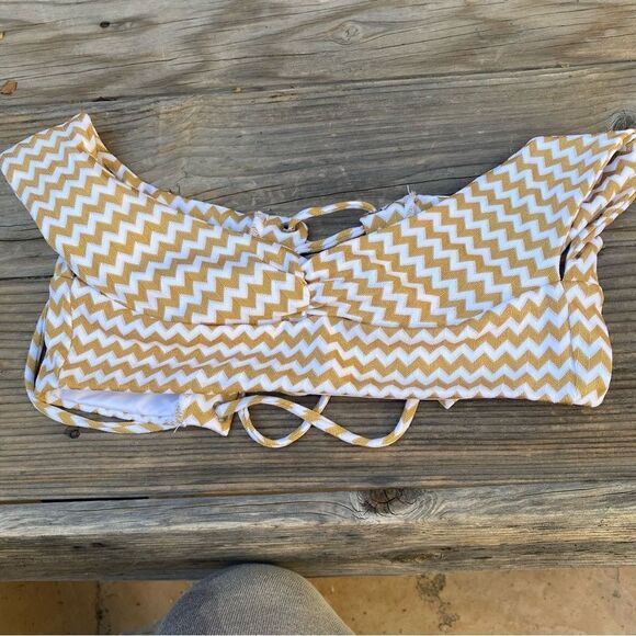 Blue Life Roped Up Off Shoulder Bikini Top size XS - Picture 6 of 12